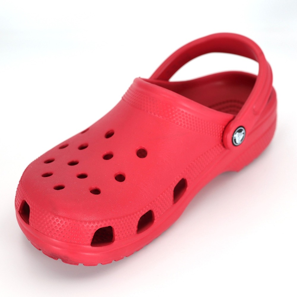 Crocs Classic Clog Mens 7 Womens 9 Red Slip On Water Friendly Casual Shoes
